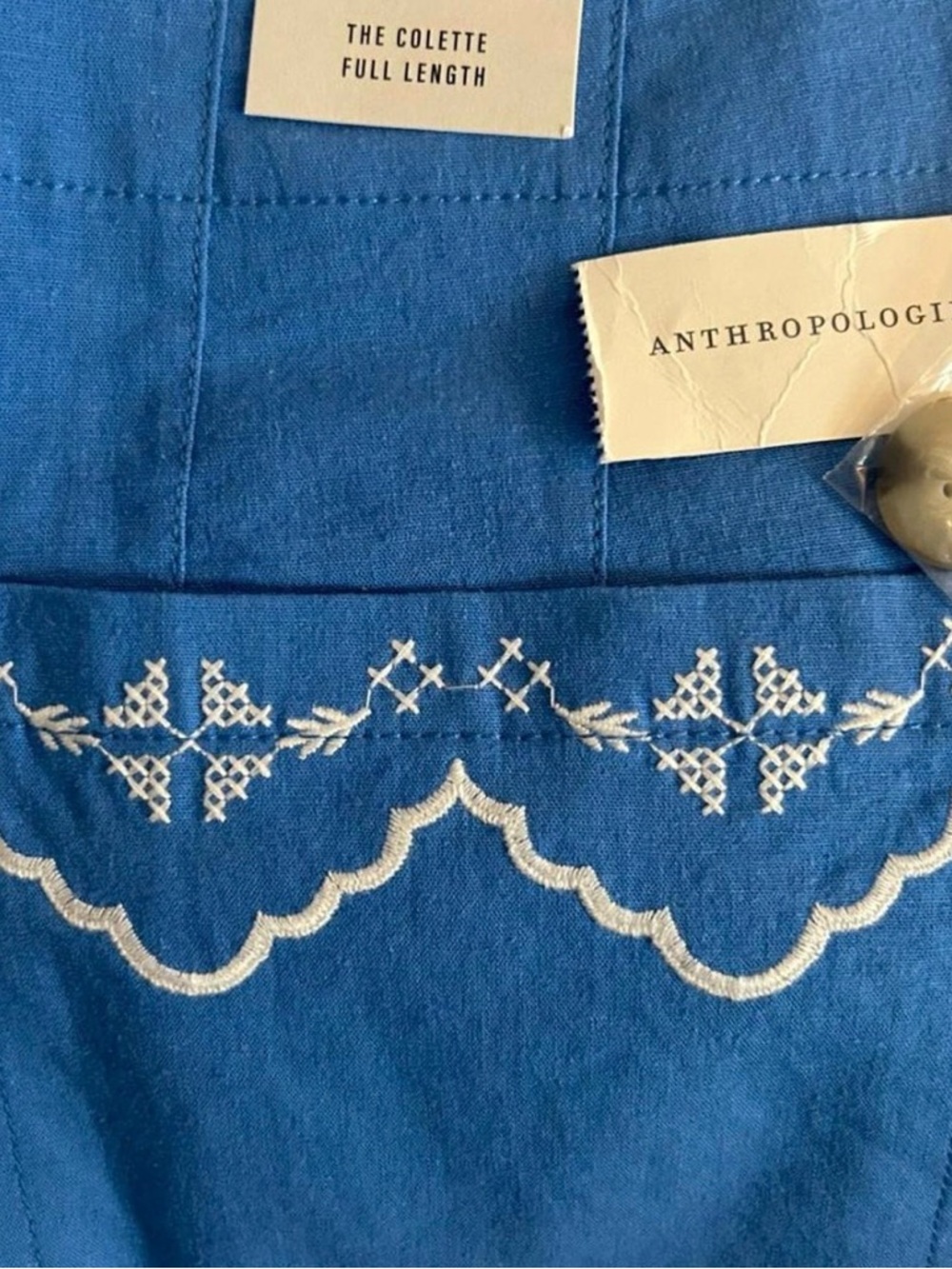 NWT Anthropologie Maeve The Colette Full-Length Embroidered Pants - 30 - Picture 3 of 7